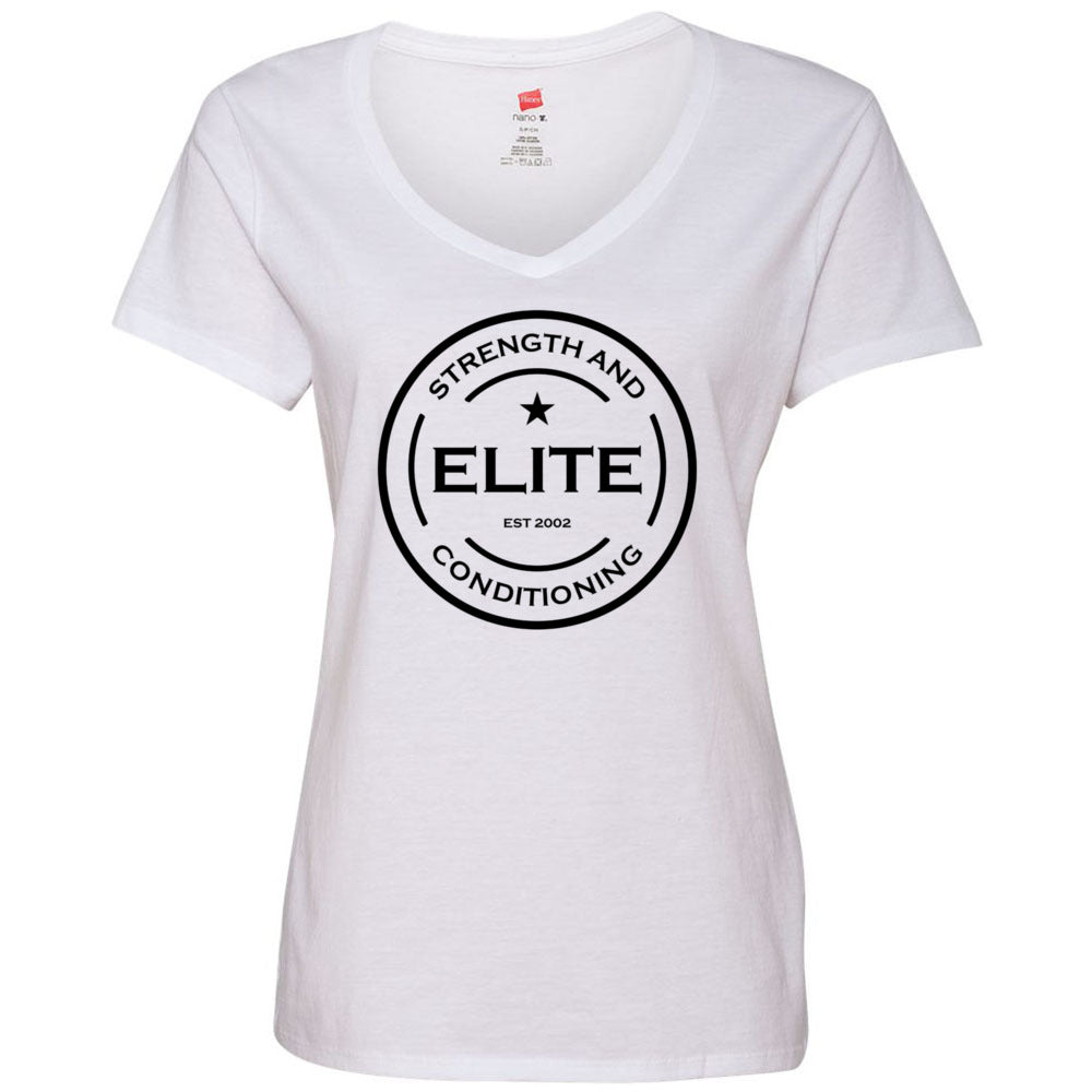 Elite CrossFit - 200 - Standard - Hanes - Nano T Women's V-Neck T-Shirt